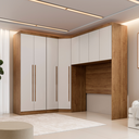 Ver imagem 2 de Guarda Roupa Modulado Casal Safira 010 em MDF com 8 Portas e 3 Gavetas