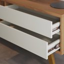 Ver imagem 4 de Rack para Sala de Estar Tv 75 Pol 200cm Pés Retrô Venice C04 Freijó Off White Matte - Lyam Decor