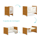 Ver imagem 3 de Quarto de Bebê Berço Evolution + Cômoda 1 Porta 3 Gavetas Classic Savana + 2 Colchões