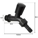 Ver imagem 2 de Torneira Plástica Simples Para Jardim e Tanque 1/2" | Utilimix | Kit 05 Un