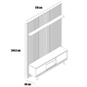 Ver imagem 4 de Painel para Tv 65 Polegadas Composição Bancada Nilo Cinamomo/off White