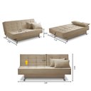 Ver imagem 2 de Sofá Cama 3 Lugares 1,80m Diana Suede Adonai Estofados
