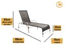 Ver imagem 7 de Kit 4 Cadeiras e Mesa, 2 Espreguiçadeiras, 1 Balanço Ninho e 1 Chaise em Alumínio