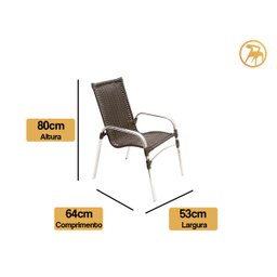Kit 4 Cadeiras e Mesa, 2 Espreguiçadeiras, 1 Balanço Ninho e 1 Chaise em Alumínio  - 2