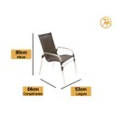 Ver imagem 2 de Kit 4 Cadeiras e Mesa, 2 Espreguiçadeiras, 1 Balanço Ninho e 1 Chaise em Alumínio