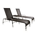 Ver imagem 6 de Kit 4 Cadeiras e Mesa, 2 Espreguiçadeiras, 1 Balanço Ninho e 1 Chaise em Alumínio