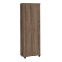 Ver imagem 1 de Multiuso / Sapateira 02 Portas Com Chave Cor Teca Amadeirado Trinobel