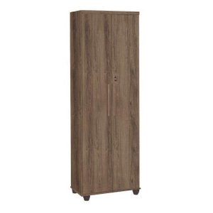 Multiuso / Sapateira 02 Portas Com Chave Cor Teca Amadeirado Trinobel