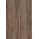 Ver imagem 3 de Multiuso / Sapateira 02 Portas Com Chave Cor Teca Amadeirado Trinobel