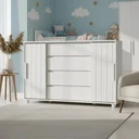 Ver imagem 2 de Cômoda Gaveteiro Organizador 4 Gavetas Vivace Branca