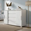 Ver imagem 4 de Cômoda Gaveteiro Organizador 4 Gavetas Vivace Branca