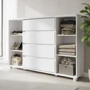 Ver imagem 7 de Cômoda Gaveteiro Organizador 4 Gavetas Vivace Branca