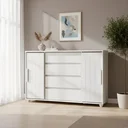 Ver imagem 6 de Cômoda Gaveteiro Organizador 4 Gavetas Vivace Branca