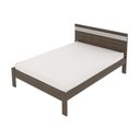 Ver imagem 2 de Cama De Casal Para Colchão 138 X 188Cm Multimóveis Vcr35013 Nogal/Branco Nogal/Branco