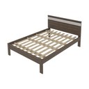 Ver imagem 4 de Cama De Casal Para Colchão 138 X 188Cm Multimóveis Vcr35013 Nogal/Branco Nogal/Branco