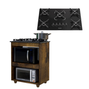 Ver imagem 1 de Kit Balcão Cooktop Turim com Fogão 5 Bocas Itatiaia Itacook Premium