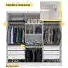 Guarda Roupa Casal 100% Mdf 6 Portas 6 Gavetas Fortuna Tcil Tcil Móveis Guarda Roupa Casal Fortuna 1 - 10