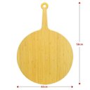 Ver imagem 3 de Tábua de Pizza em Bambu 58cm Assar Servir Oikos