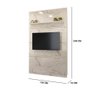 Painel Piso Teto Sarah TV 65 Calacata Off White Tana Decor Madetec - 4