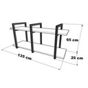 Ver imagem 4 de Prateleira Decorativa Multiuso Grande Estilo Industrial Loft D09 Demolição - Mpozenato