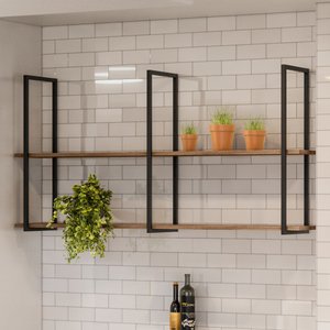 Prateleira Decorativa Multiuso Grande Estilo Industrial Loft D09 Demolição - Mpozenato