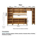 Ver imagem 3 de Cozinha Completa 100% Mdf 7 Peças 16 Portas com Tampo 385cm Noruega Espresso Móveis
