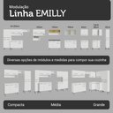 Ver mais imagens de Armário de Cozinha Completa 293cm Branco Emilly Madesa 01