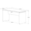 Ver imagem 7 de Mesa Escrivaninha Retangular Office 150cm Pé Painel Web Office