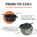 Ver imagem 4 de Conjunto Panela Caçarola Frigideira Multiuso Ferro 24cm 3,5l