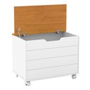 Ver imagem 2 de Baú Toy Branco Soft Freijó - Matic