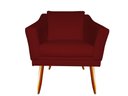 Ver imagem 2 de Kit 2 Poltronas Decorativa Agatha Suede Marsala Pés Madeira Mz Decor