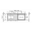Ver imagem 3 de Pia Cozinha Granito Portinari 150cm Espaço P/ Cooktop e Cuba: Portinari