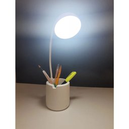 Luminária de Mesa Abajur Touch Screen LED Flexivel Recarregavel Suporte Celular Articulada Lâmpada - 7