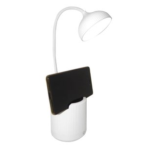 Luminária de Mesa Abajur Touch Screen LED Flexivel Recarregavel Suporte Celular Articulada Lâmpada