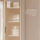 Ver imagem 4 de Guarda Roupa de Canto Reto Modular 95cm Porta Reflecta e Cabideiros Jade CabeCasa MadeiraOriginals