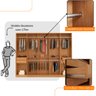 Guarda Roupa Casal Everest Mdf 10 Portas 4 Gavetas e 5 Prateleiras Moderna Mobilia - 3