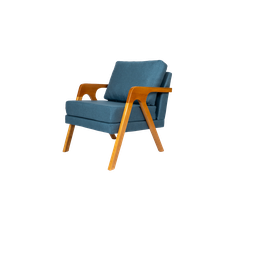 Conjunto 2 Poltronas Mona Veludo Azul - 3