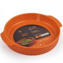Ver imagem 6 de Forma Redonda Baixa Travessa Porcelana Laranja 21cm Germer Canelada Forno Torta Quiche
