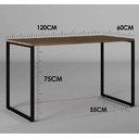 Ver imagem 4 de Suporte Mesa P Livros 1,20m Cozinha Menino Estilo Industrial