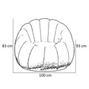 Ver imagem 5 de Poltrona Concha 100cm Base Fixa com Almofada Veludo: Mostarda