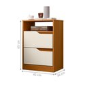 Ver imagem 2 de Mesa de Cabeceira Flex Pinhão Cinamomo Off White