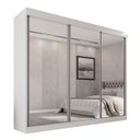 Ver imagem 4 de Guarda Roupa Casal 3 Portas de Correr com 3 Espelhos 6 Gavetas Fênix 100% MDF - Mais Móveis