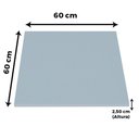 Ver imagem 5 de Mesa Ômega Ferro Branco 74 Cm (alt) Base em X Tampo Mdp Quadrado Cinza 60 Cm (larg) X 2,50 Cm (alt)