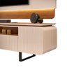 Bancada e Painel Firenze para TV 65 Polegadas em MDF com 3D Form DJ Móveis - 3
