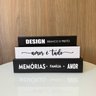 Decoração Sala 3 Livros Caixa Fake Preto/branco Moderno - 2