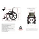 Ver imagem 7 de Cadeira de Rodas Elite Aço Carbono Pneu Inflável 44cm 100kg