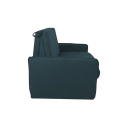 Sofá Cama para Sala de Estar Zaia com Baú Suede Matrix - Petroleo - 3