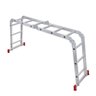 Escada Articulada 4x3 12 Degraus em Alumínio 3,23m Botafogo - 7