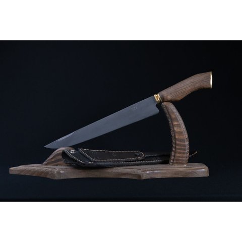 Faca Tradicional Sg Carbono 3mm Ponta Fina Fosfatizada:10'' (25cm)