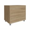 Mesa de Cabeceira Casinha para Pet com Almofada 54cm Aveiro Oak/branco Pet001 Completa Móveis - 5